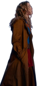 Milly Alcock Supergirl Brown Trench Coat - Image 4